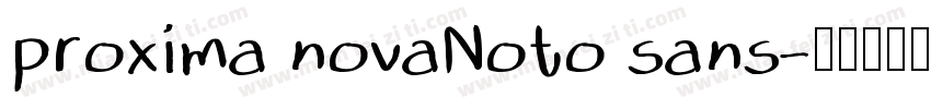 proxima novaNoto sans字体转换